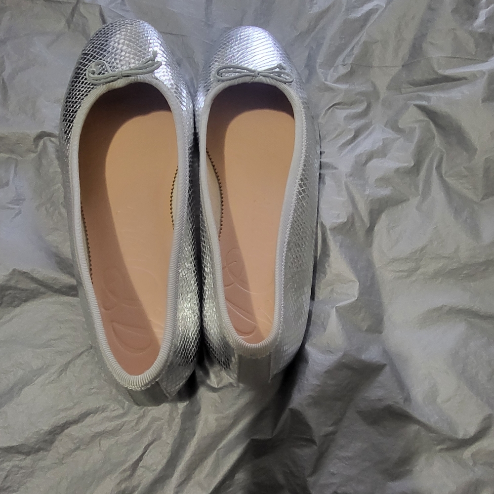 J. Crew Silver Flats - Picture 5 of 8